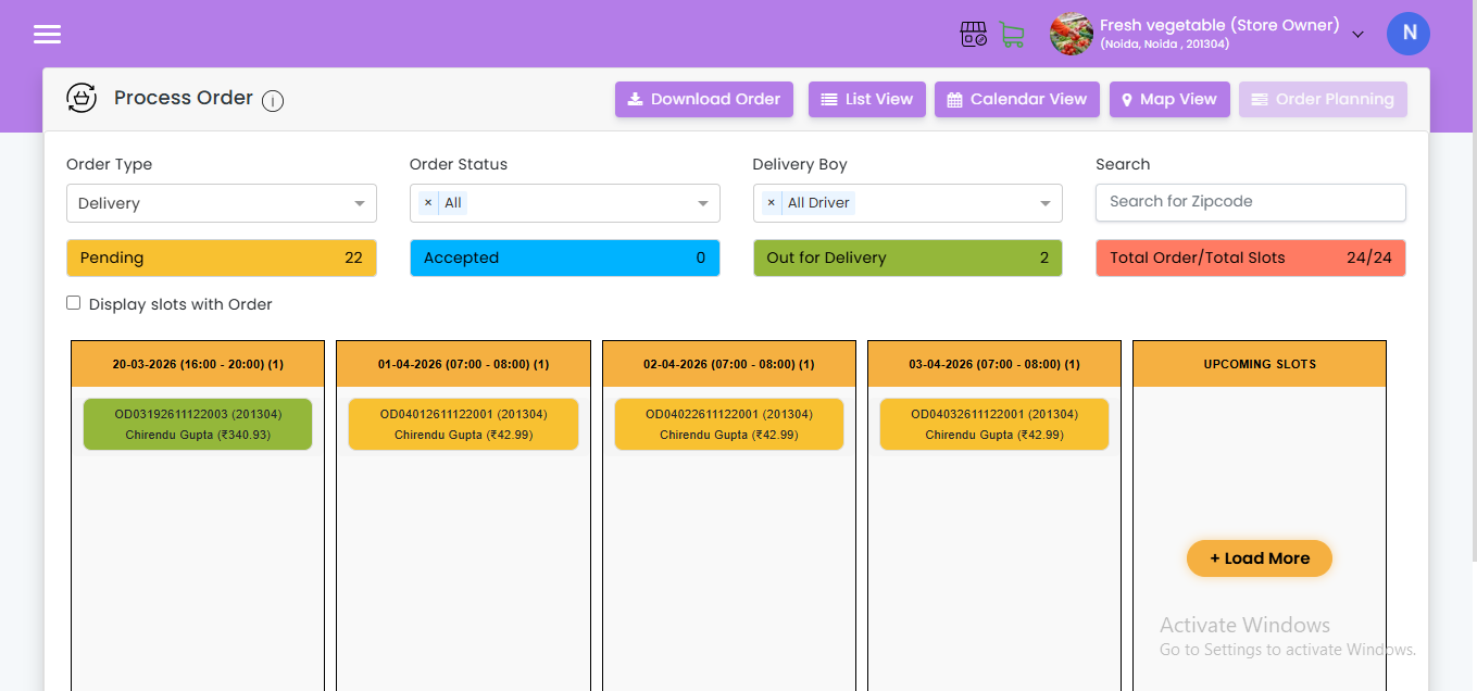 Process Orders